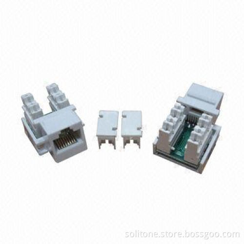 Cat5e UTP AMP Style 90 Degree Modular Jack